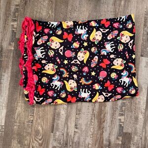 JoJo Siwa Boutique Blanket 40x60 Rainbow Unicorn Bows Soft Kids Throw